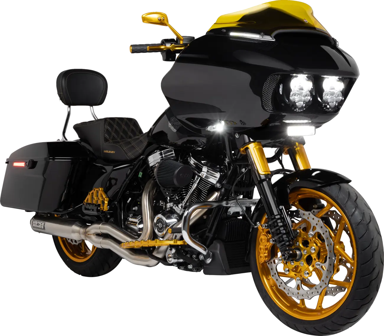 Arlen Ness Fork Tubes - Black, 49mm, 22.875"