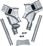 Kuryakyn Deluxe Neck Cover Kit Chrome Frame