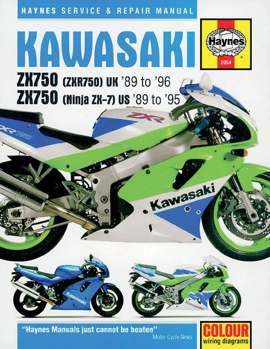 Haynes Repair Manual for Kawasaki Ninja ZX-7 ZXR 750 1989-1995