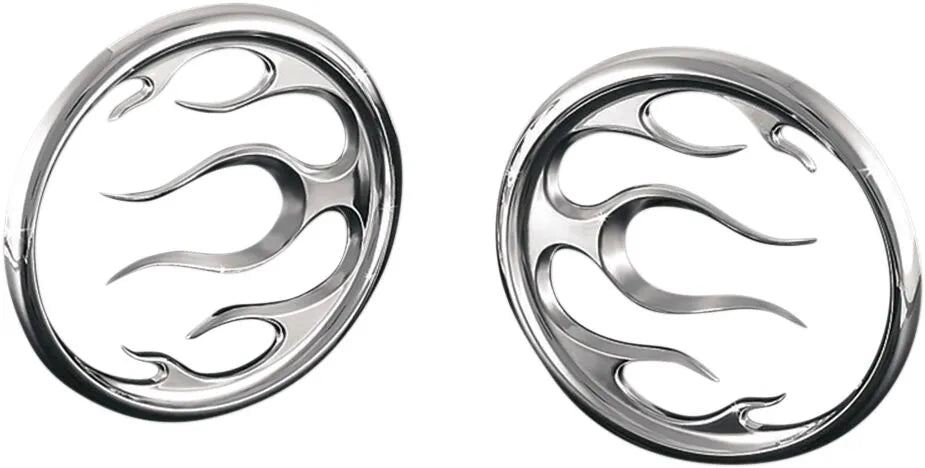 Kuryakyn Front Speaker Accents - Chrome