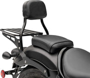 Cobra Back Rest - Black Powder Coated Sissy Bar