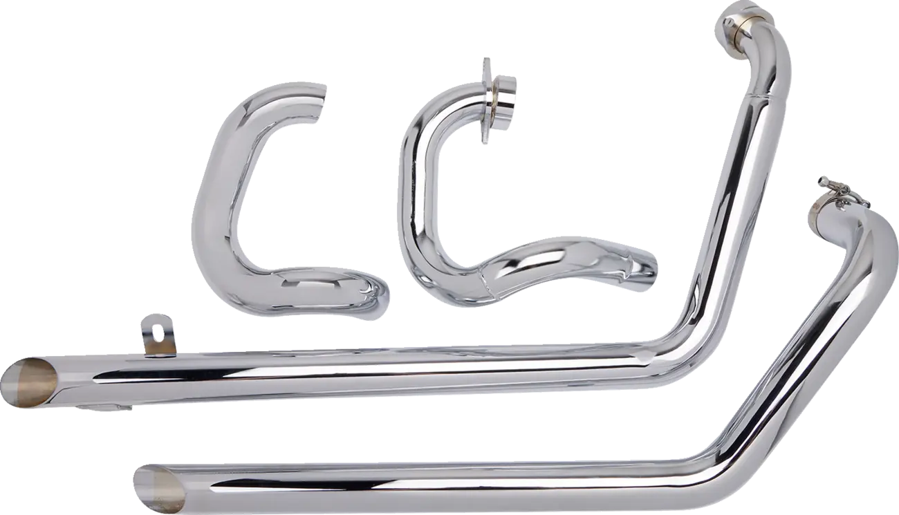 Cobra Drag Pipes Exhaust System Chrome 2-into-2