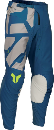 Thor Youth Launchmode Forge Pants - Blue, Light Gray, Fluorescent Yellow