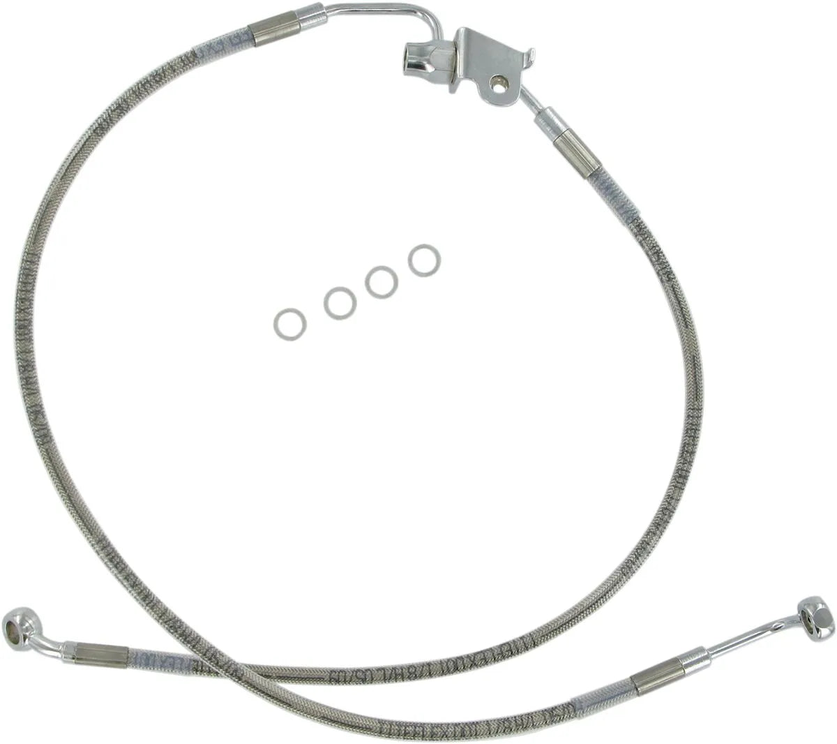 Drag Specialties Rustfrit Stål Bremse slange Kit Til Bag