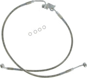 Drag Specialties Rustfrit Stål Bremse slange Kit Til Bag