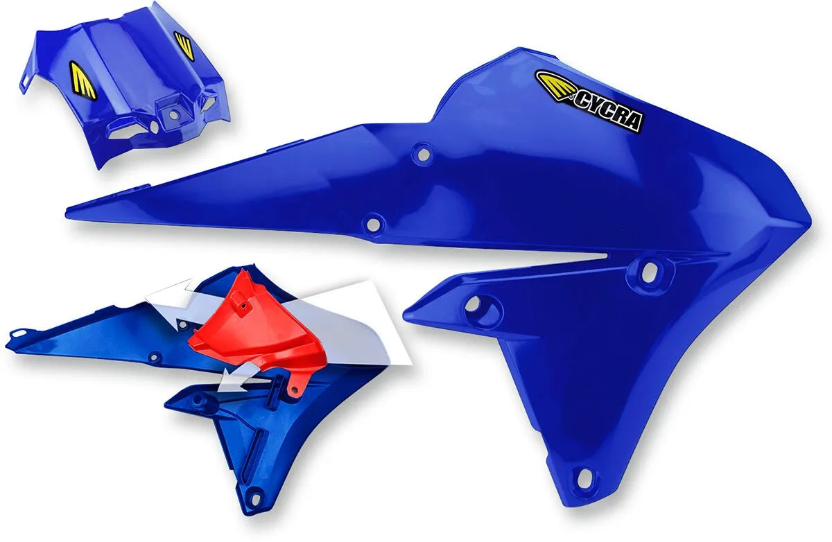Cycra Powerflow Intake Radiator Shrouds - Blue