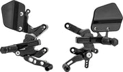 Gilles Tooling Adjustable Rearset - Black Anodized