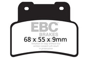 Ebc Sfa-hh Sintrede Scooter Bremseklodser - Foran