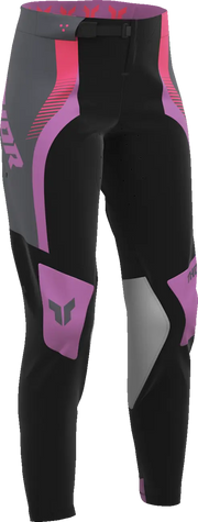 Thor Women's Sportmode Velocity Pants - Black/Dark Gray/Pink/Purple