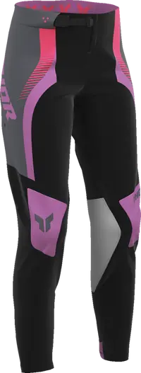 Thor Women's Sportmode Velocity Pants - Black/Dark Gray/Pink/Purple