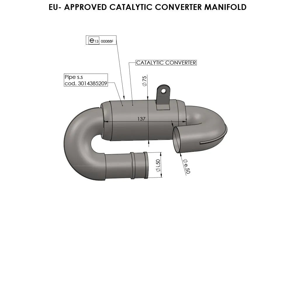 Leovince Catalytic Converter Manifold