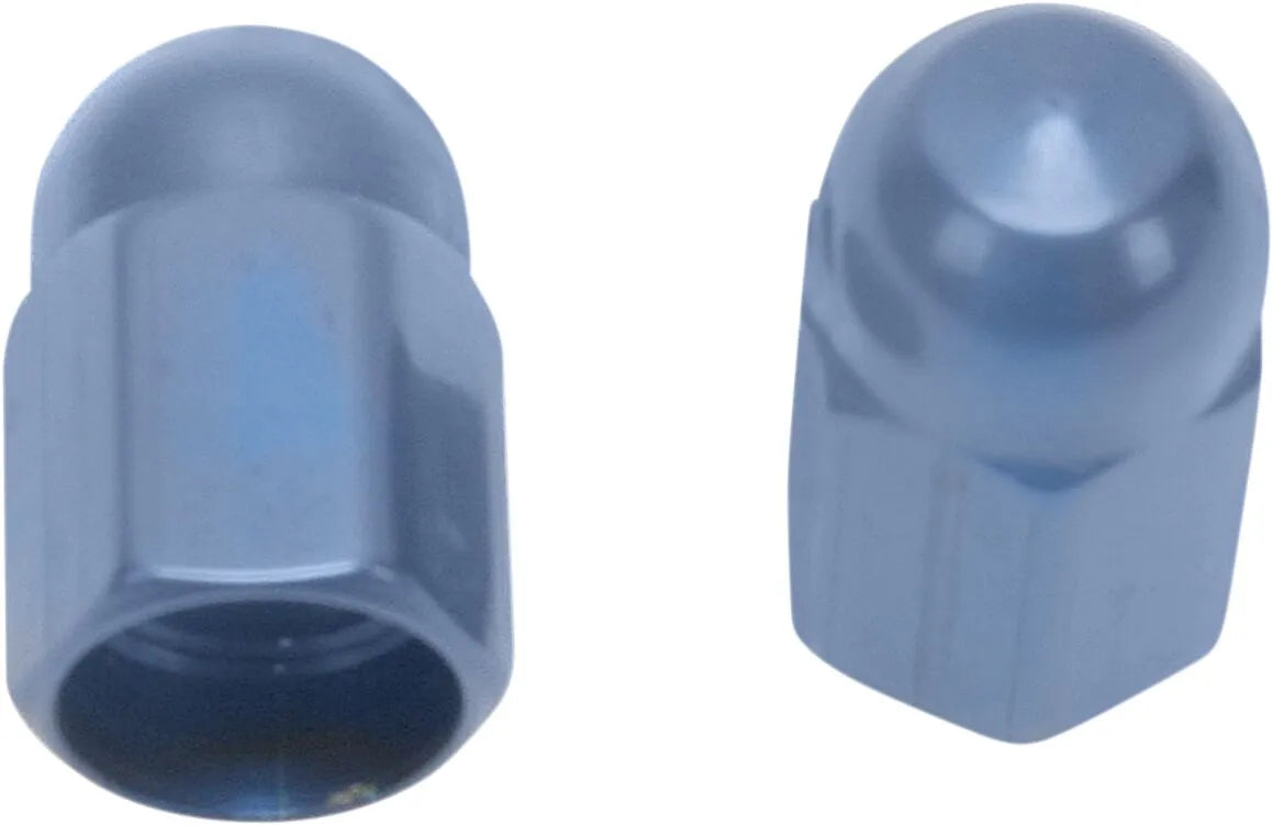 Barnett Custom Valve Stem Caps, Blue Anodized
