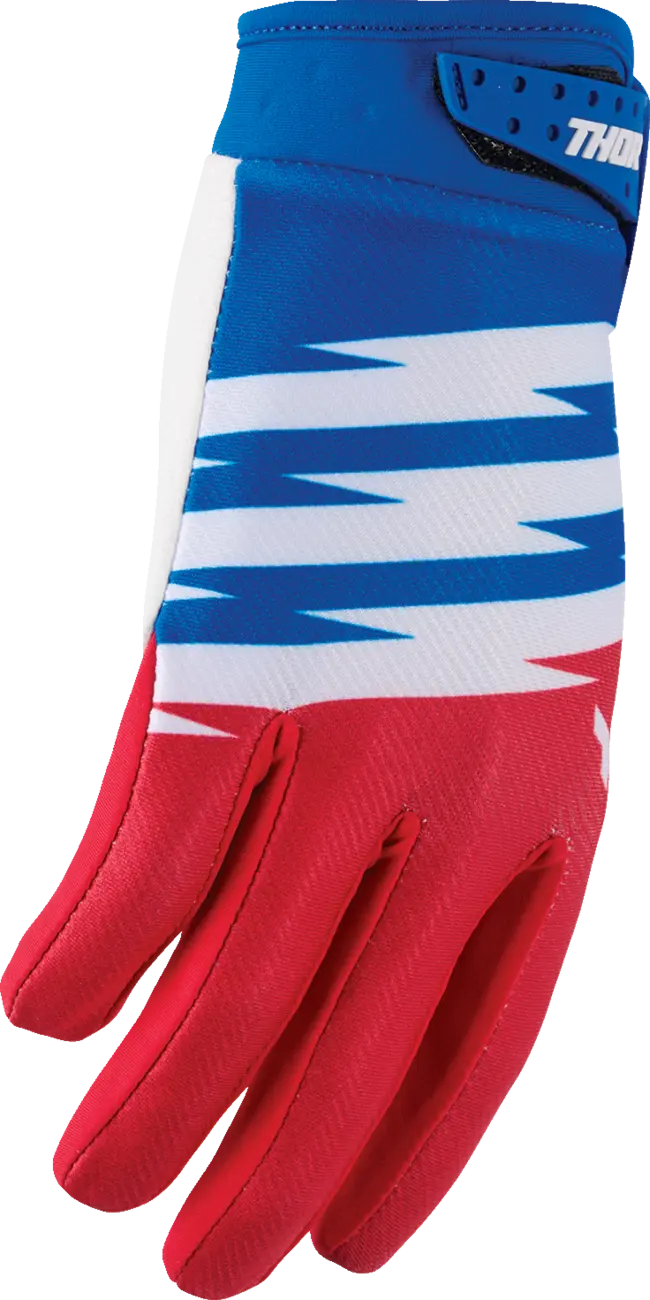 Thor Youth Launchmode Shockie Gloves Red Blue