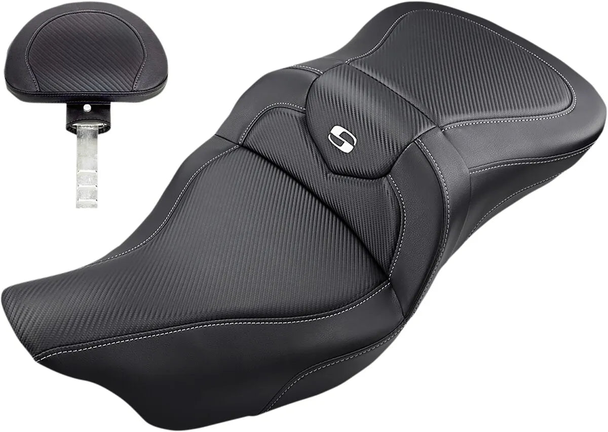Saddlemen Roadsofa Carbon Fiber Seat - For Harley Davidson