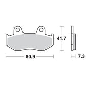 Moto-master Racing Offroad Bremseklodser - Sintrede Metal - For & Bag