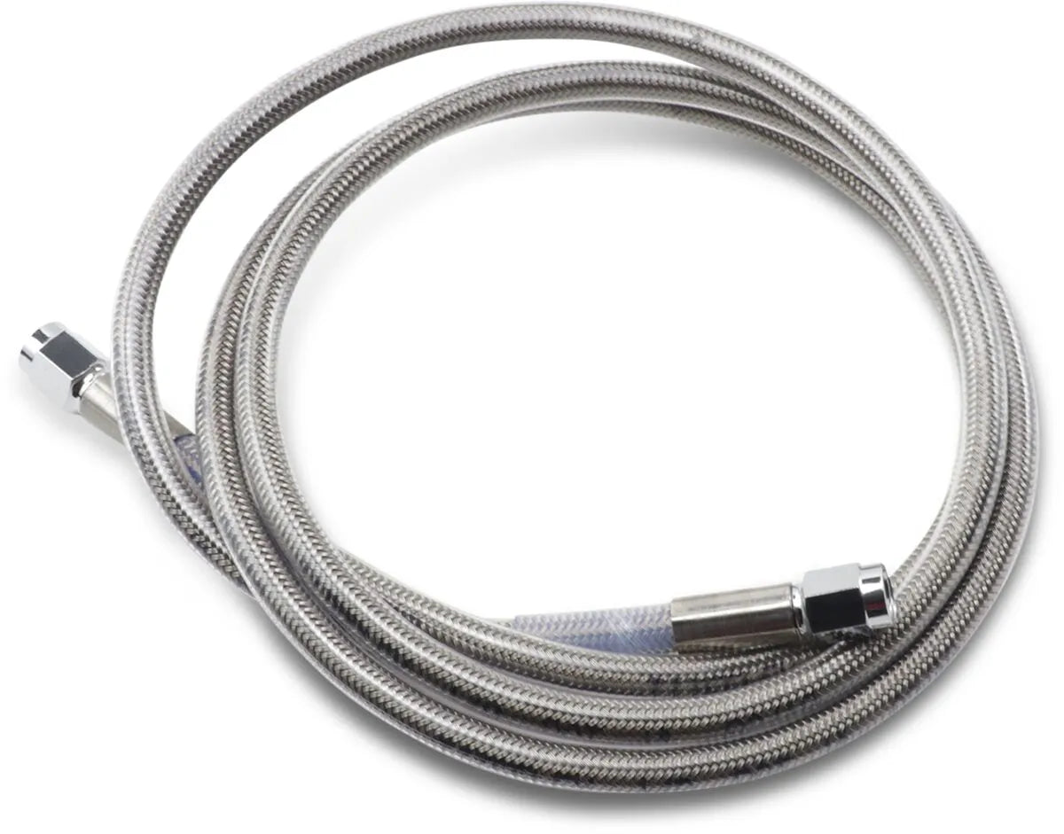 Drag Specialties Universal bremseslange - 56" - Klarlakeret - 856