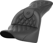 Saddlemen Roadsofa Lattice Stitch Seat - For Harley Davidson