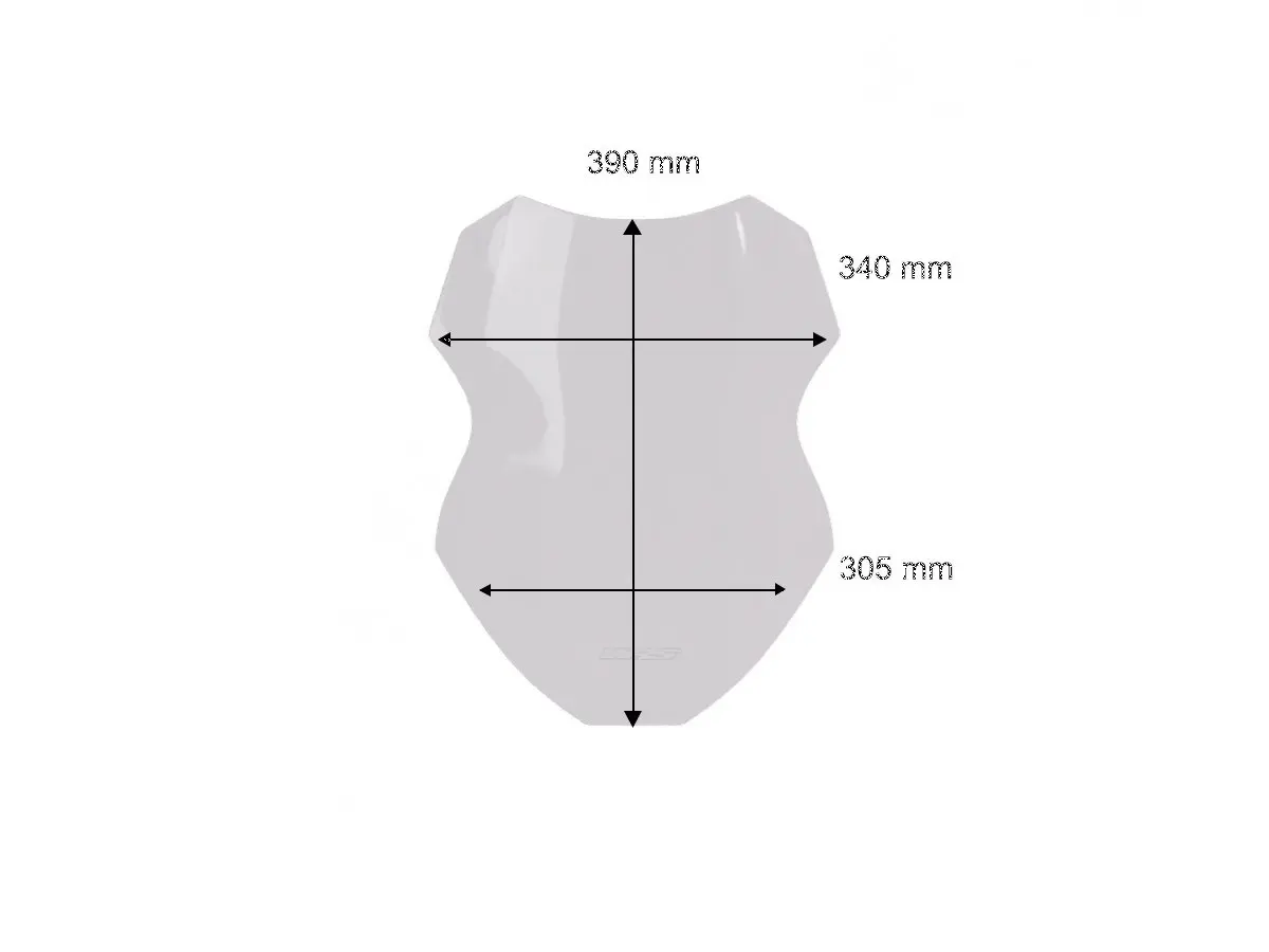 WRS Sport Windscreen Dark Smoke for Tracer 7/GT