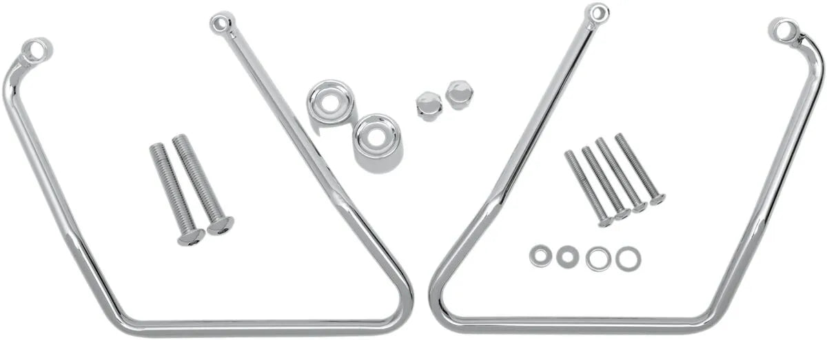 Drag Specialties Chrome Saddlebag Support Brackets
