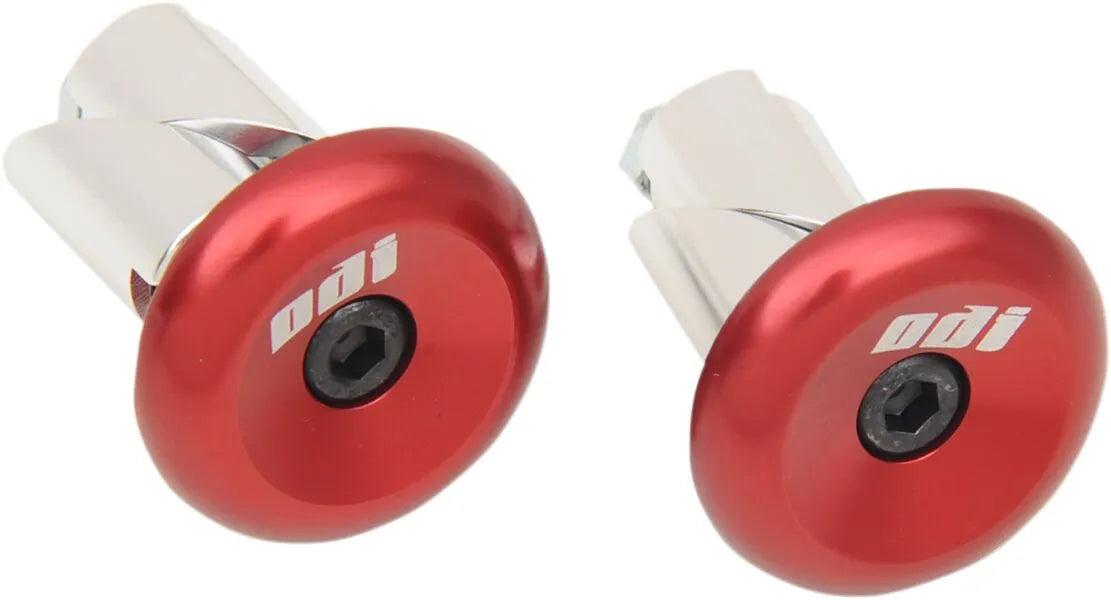 Odi Aluminum Handlebar End Plug - Red Anodized