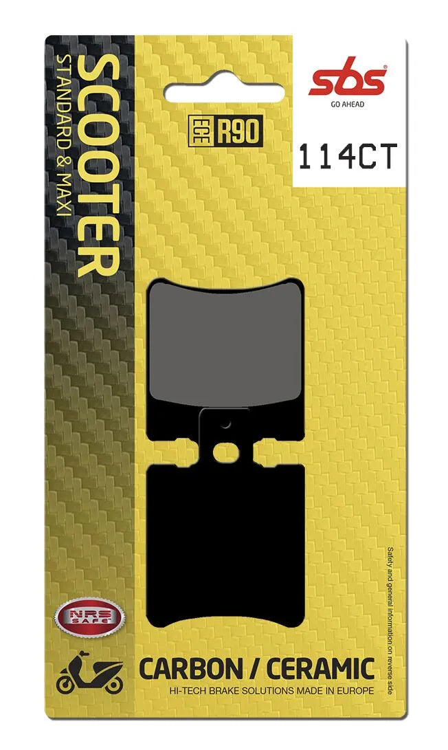Sbs Ct Scooter Carbon Tech Organic Brake Pads - Front