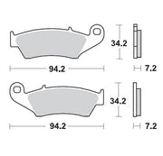 Moto-master Racing Offroad Brake Pads - Sintered Metal - Front
