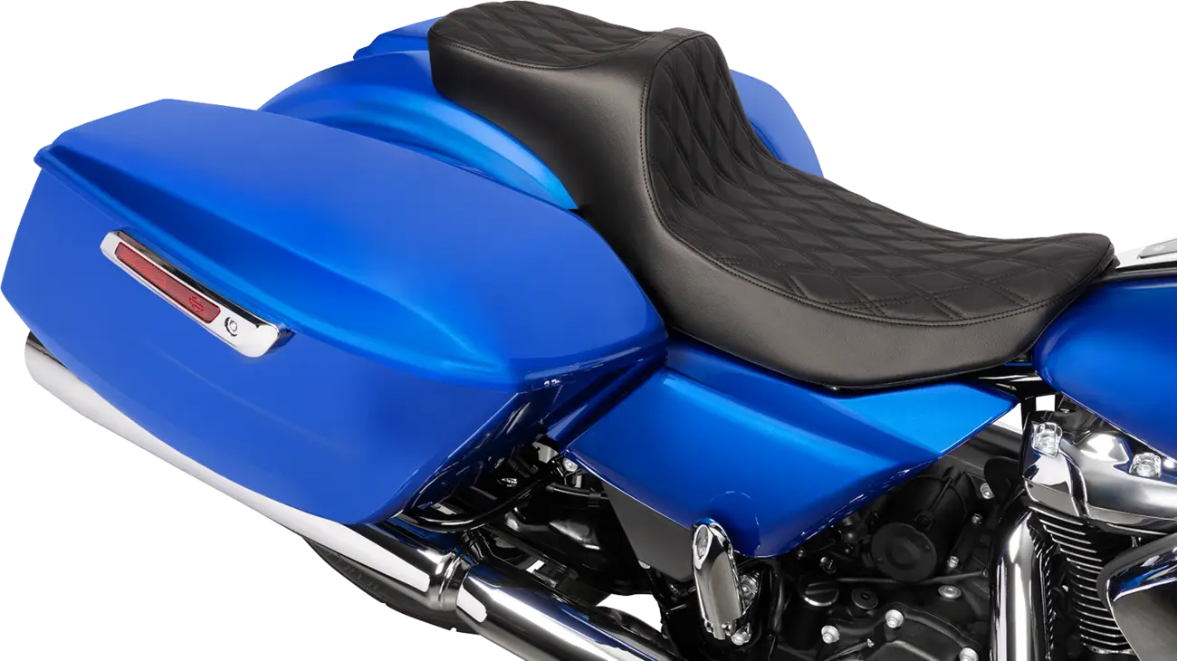 2-Up Drag Specialties Extended Reach Predator Iii Seat - For Harley Davidson