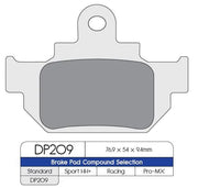 Dp Brakes Standard Sintered Metal Brake Pads - Front