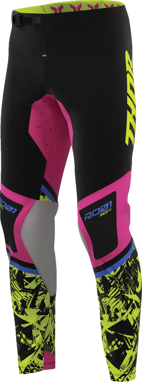 Thor Sportmode Punk'd Pants Black Fuchsia