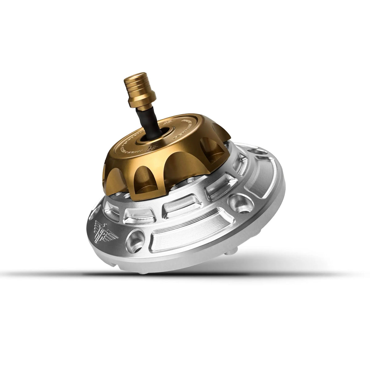 Heinz Bikes Performance Vented Fuel Cap Silver/Bronze for Harley