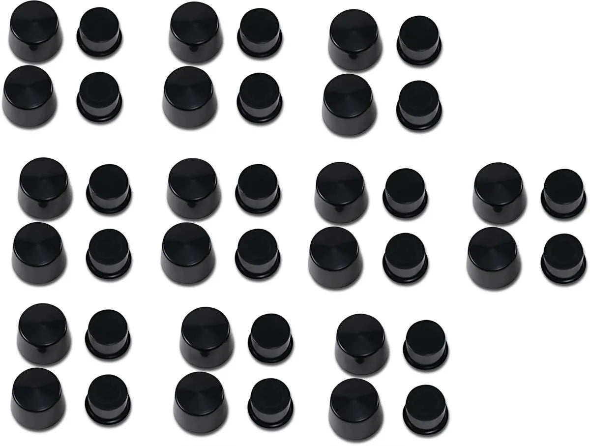 Drag Specialties Deep Front Axle Caps for 3/4" Axle