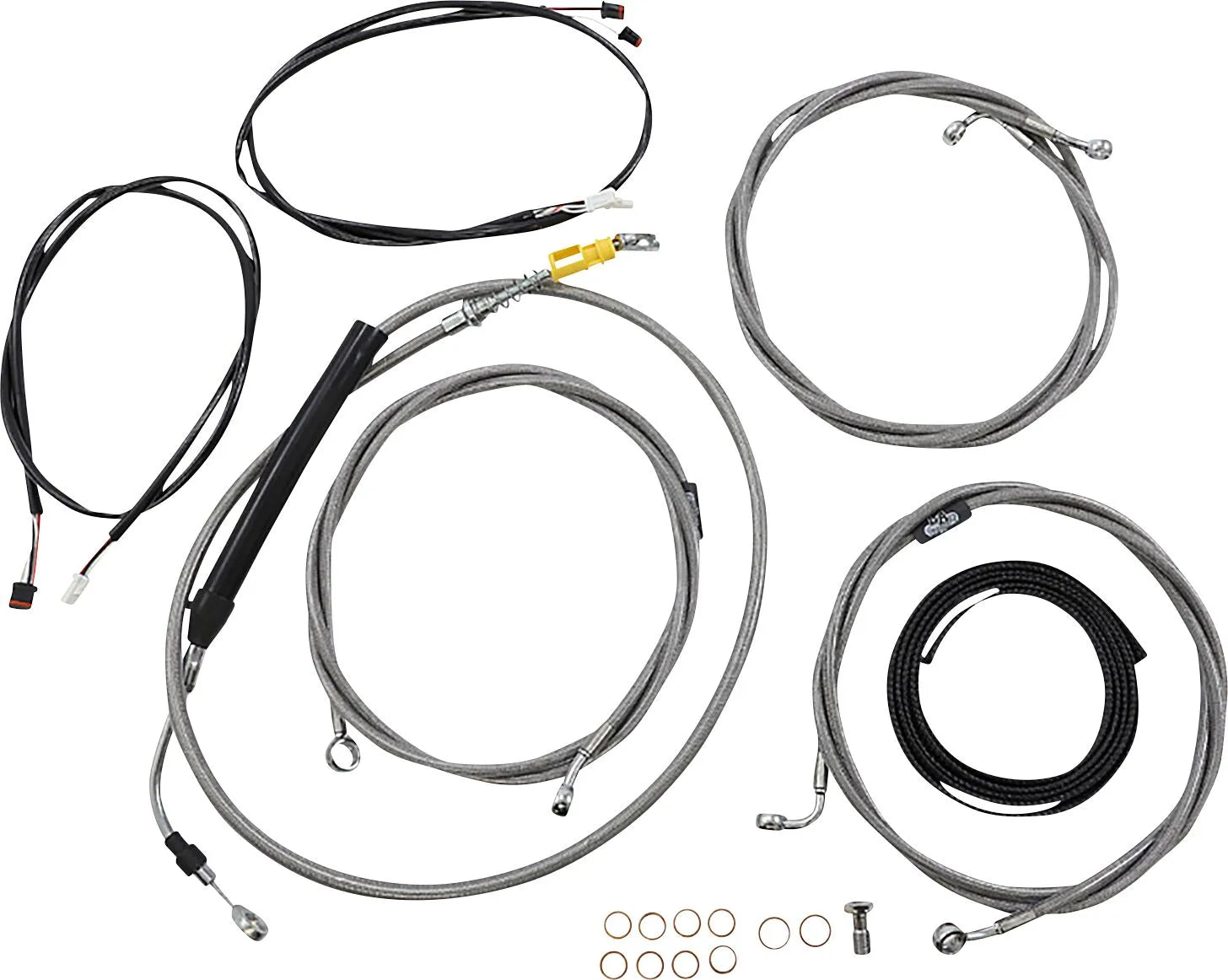 La Choppers Complete Plug-and-Play Cable Kit for 15"-17"