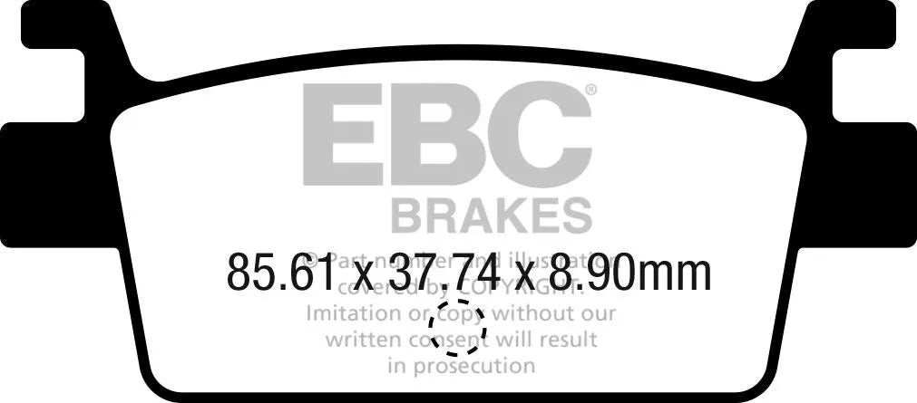 Ebc Sfac Carbon Series Scooter Bremseklodser - Bag