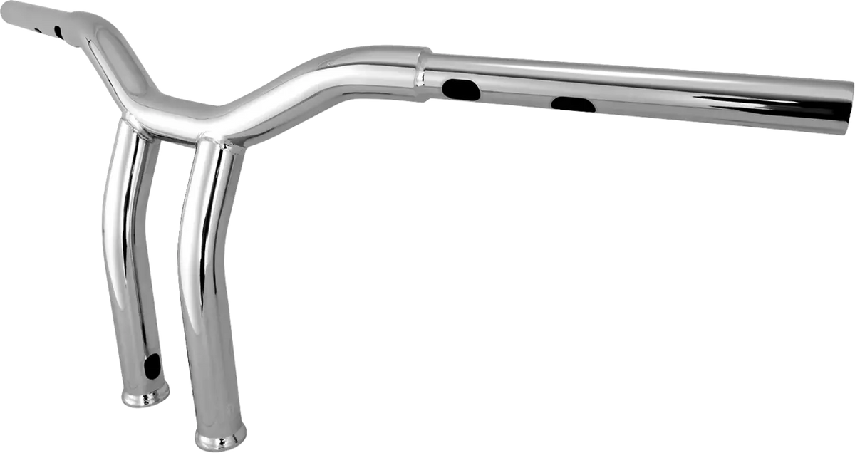Burly Brand Dominator Handlebar 10" Chrome for Harley Davidson