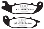 Ebc Tt Sport Carbon Fusion Brake Pads