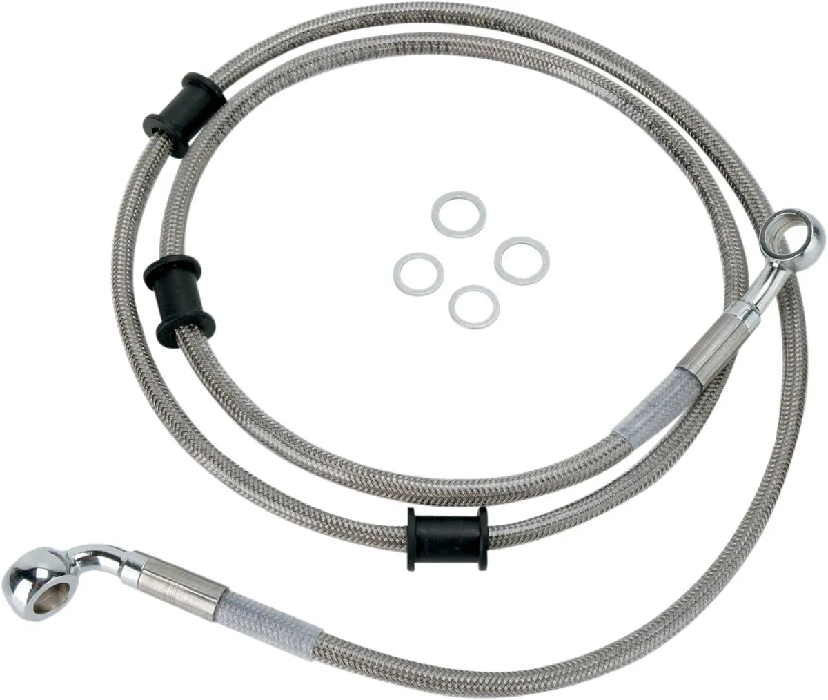 Drag Specialties Rustfrit Stål Bremse Slange Kit Forreste Øvre 42"