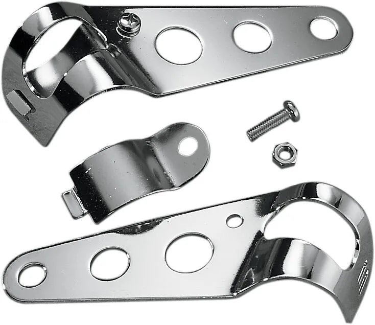 Drag Specialties Headlight Brackets - 5.5" Chrome