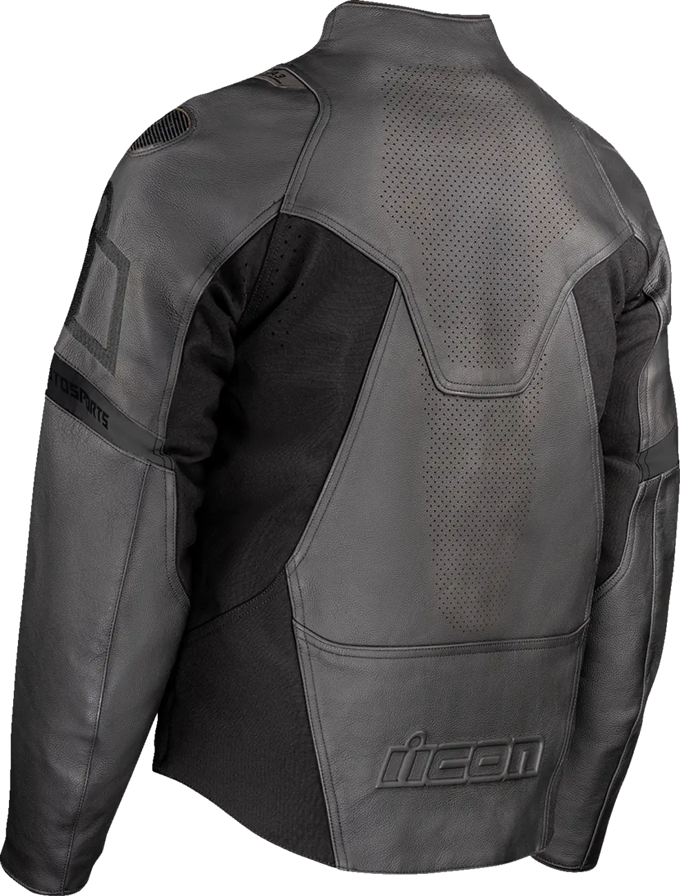 Icon Contra3™ Rizz Leather Motorcycle Jacket - Stealth