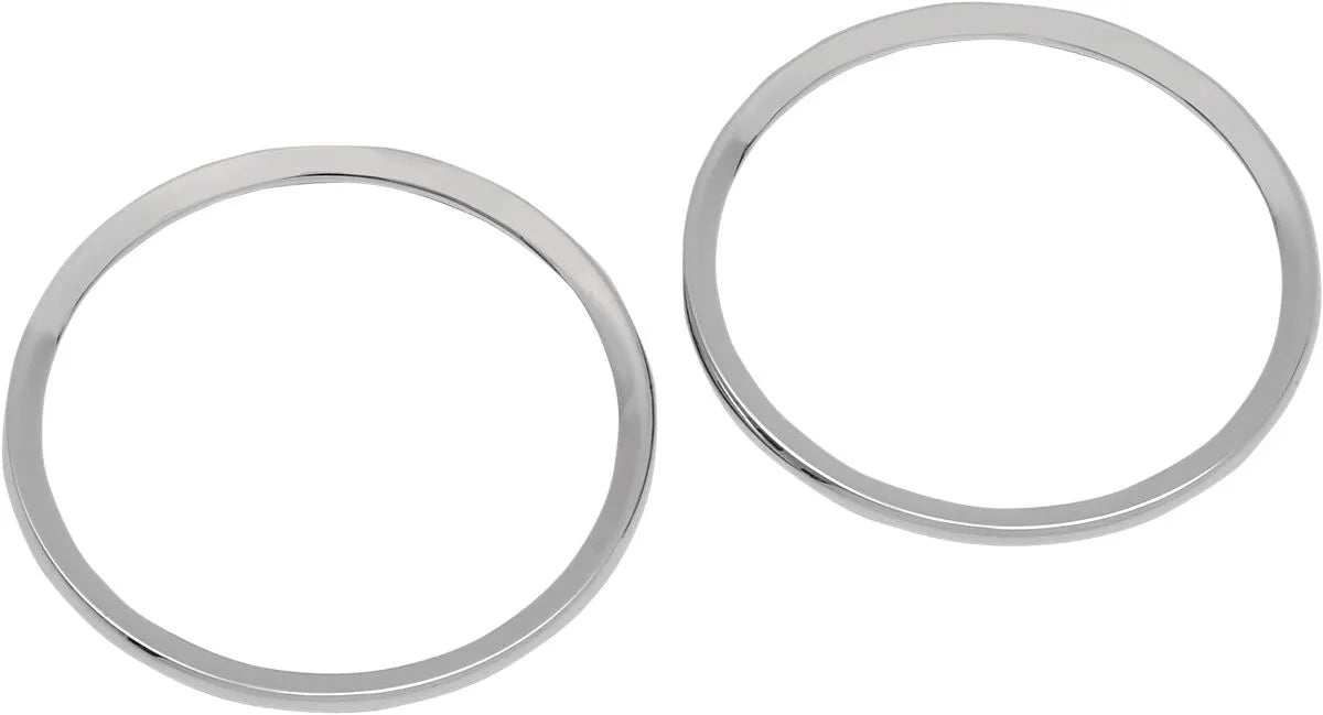 Drag Specialties Chrome Speaker Bezels