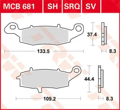 Trw All Round Sintered Metal Brake Pads - Front & Rear