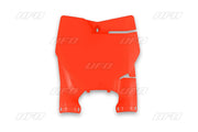 UFO Fluorescent Orange Plastic Front Number Plate