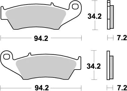 Moto-master Nitro Bremseklodser Sinter Metal - For & Bag