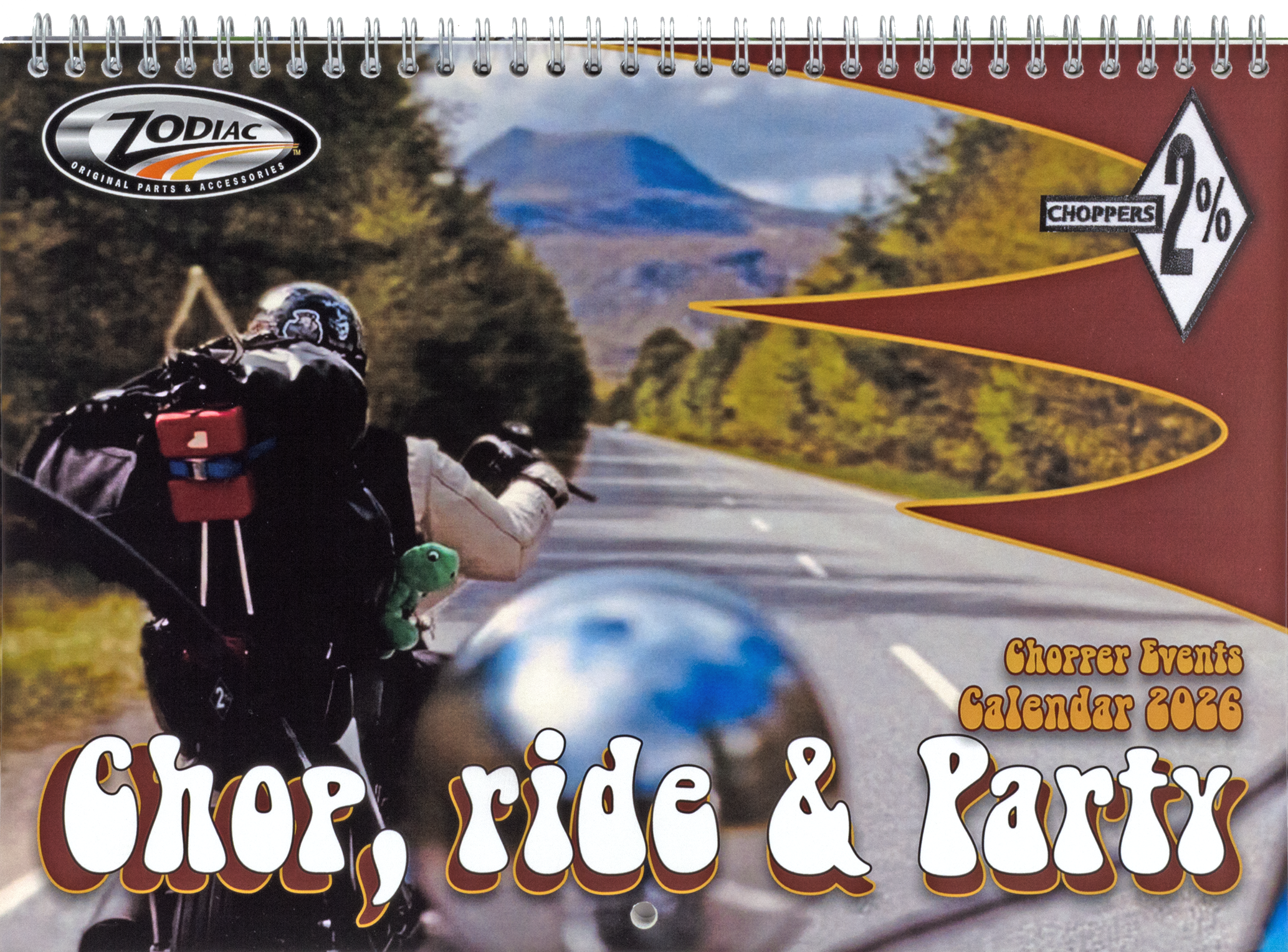 Chop, Ride & Party 2026 Calendar – Helmets
