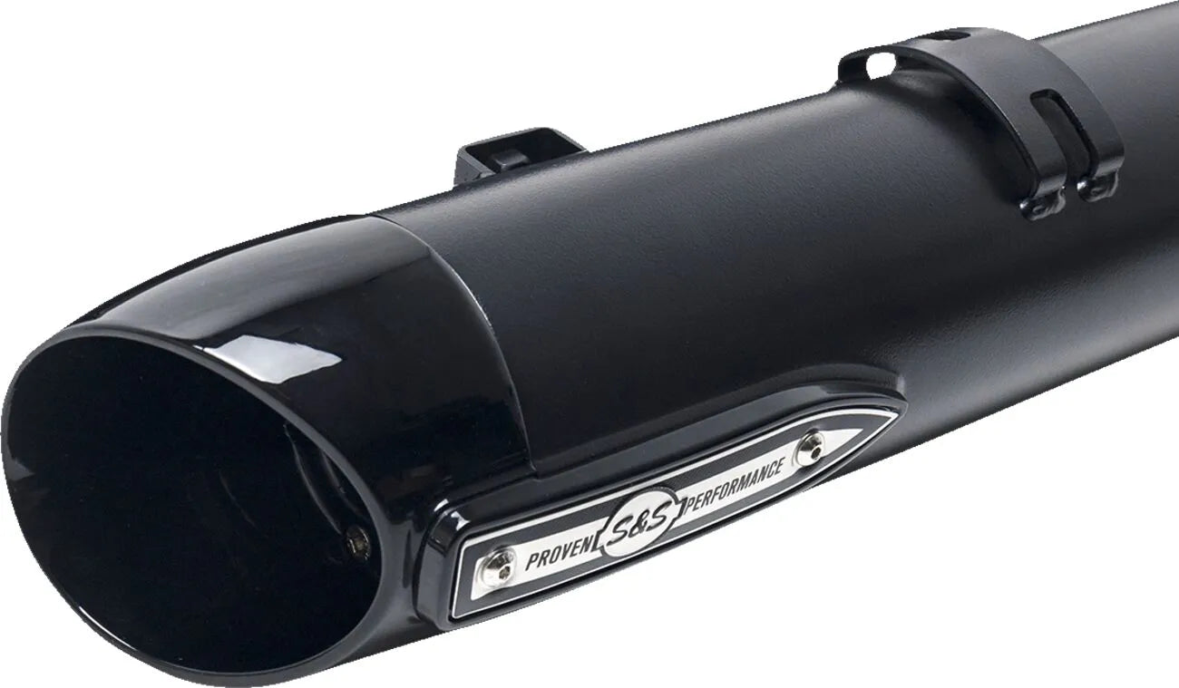 S&S Cycle 4" Broadhead Slip-on Lyddæmpere - Sort