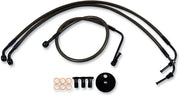 La Choppers Midnight Braided Bremse Slange Kit
