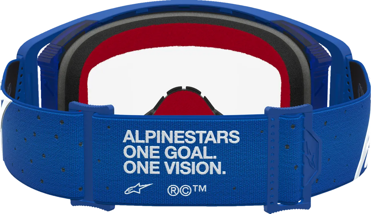 Alpinestars Supertech Vesta Goggles Blue White Clear