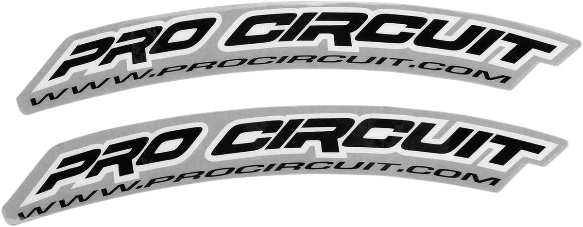 Pro Circuit Fender Decals For 125cc-500cc Bikes
