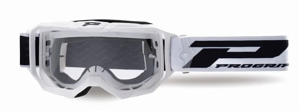 Pro Grip 3300 Vision Go Goggles Matt White/Clear