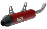 Hgs 2-takts Lyddæmper med Carbon Fiber Endestykke