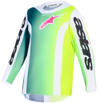 Alpinestars Youth Fluid Portl Jersey - Black/Green/White